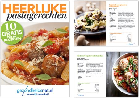 receptenboekje heerlijke pastagerechten