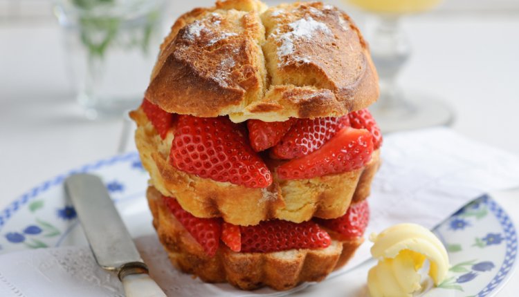 Aardbeien brioche Aardbeien brioche