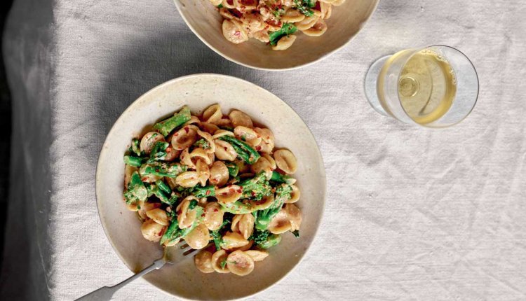 Orecchiette met broccoli en walnoten