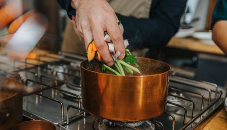 Soep in pan