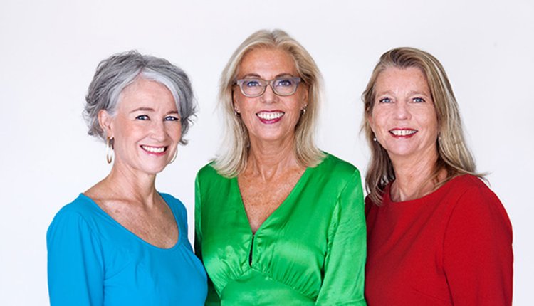 vlnr Mireille Boerma, Dorenda van Dijken en Bianca van Moorst