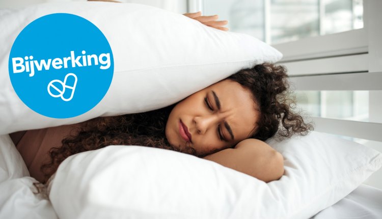 vrouw heeft nachtmerrie
