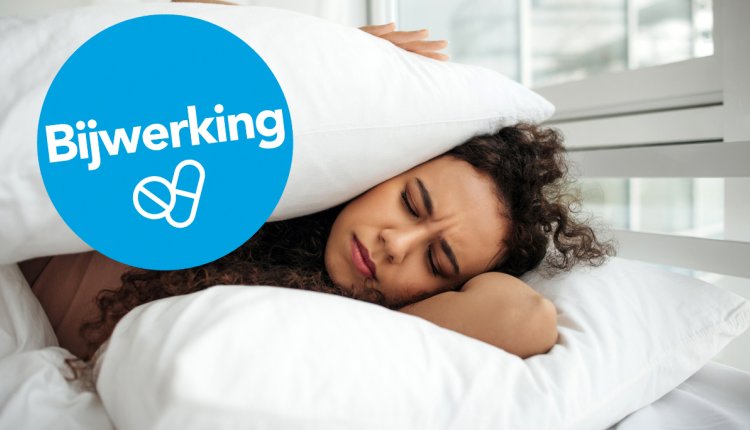 vrouw heeft nachtmerrie