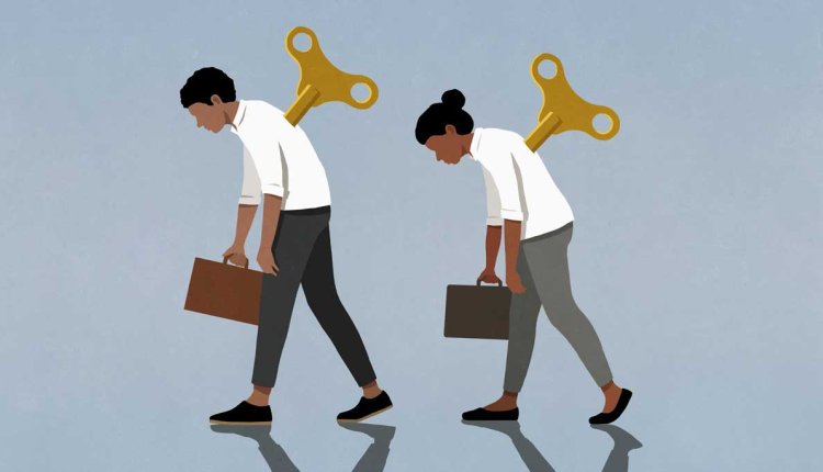 illustratie van burn-out