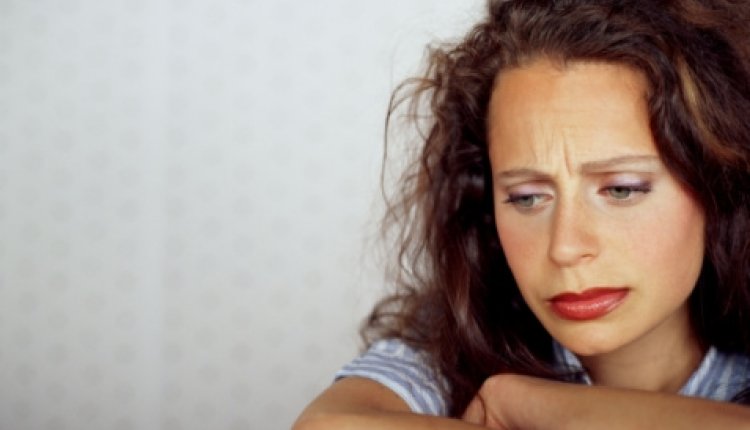 Vrouw-depressie
