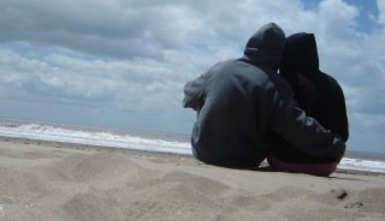 Stel aan zee