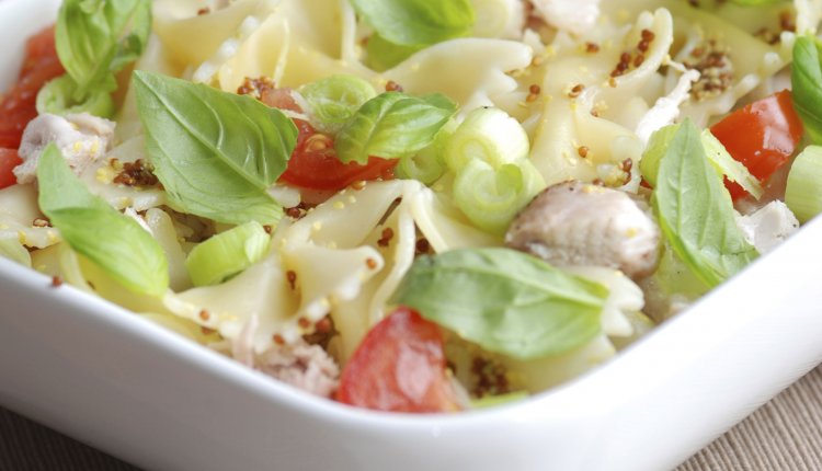 Farfalle met kip