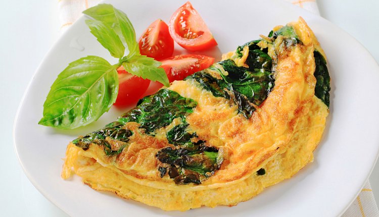 Omelet courgette