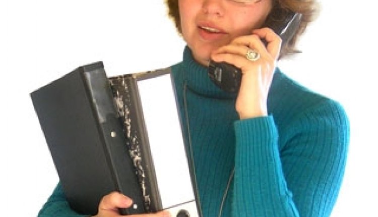 Drukke vrouw