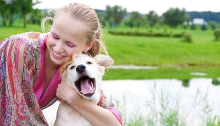 Meisje met hond