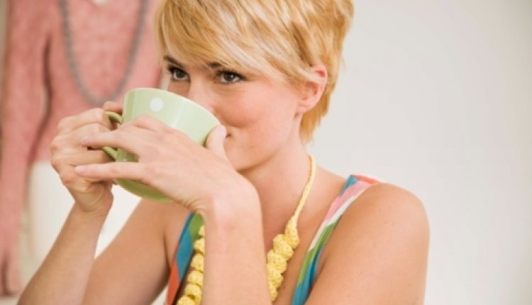 Vrouw koffie