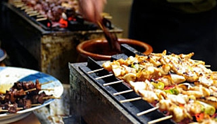 Barbecue op straat
