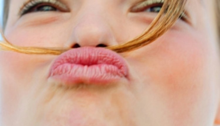 Vrouw met snor