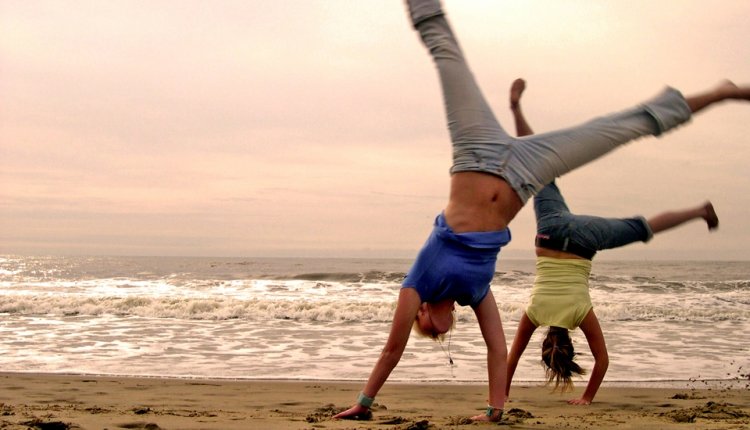 Actief op het strand