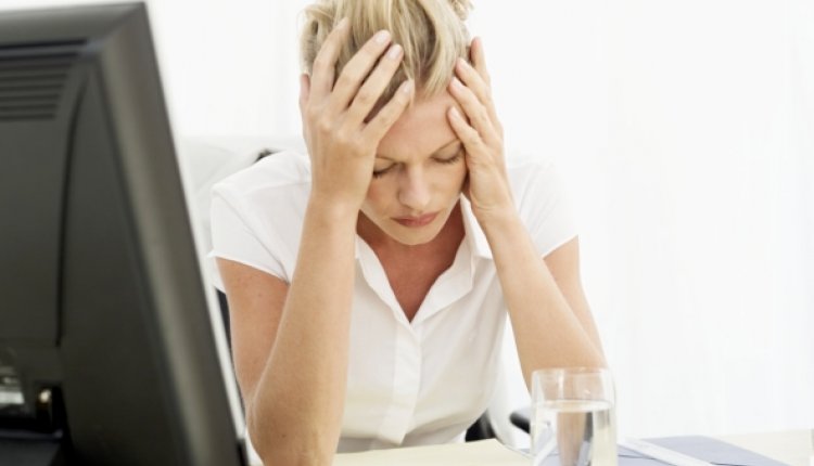 Vrouw stress