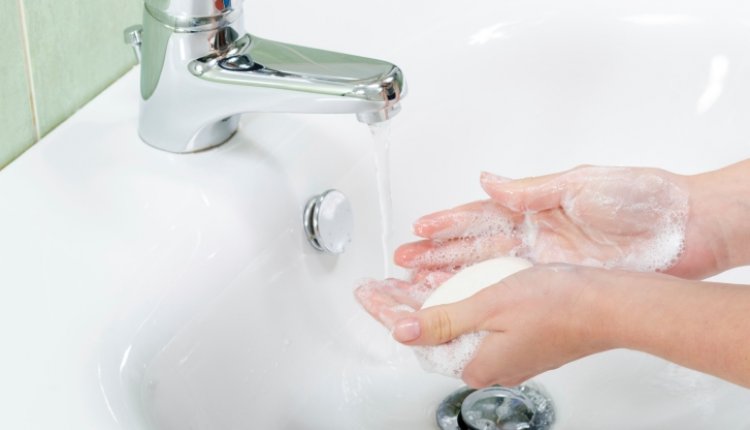 Handen wassen