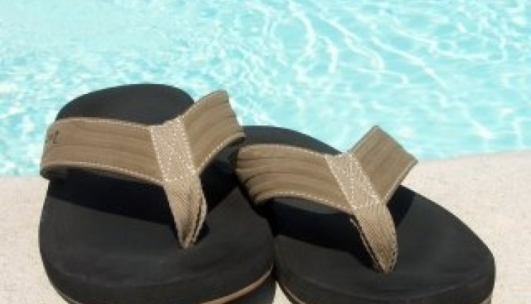 Slippers zwembad