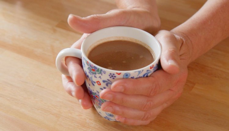 Opwarmen met chocolademelk