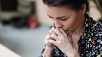 vrouw met stress