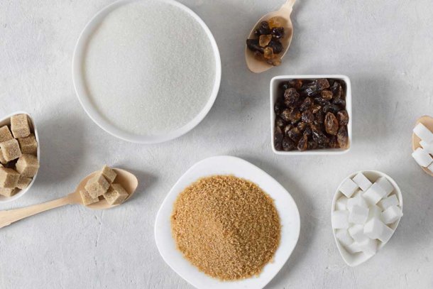 Verschillende soorten suikers