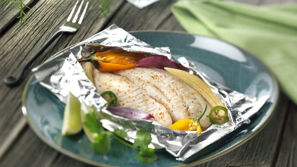 Tilapia met pesto in de oven