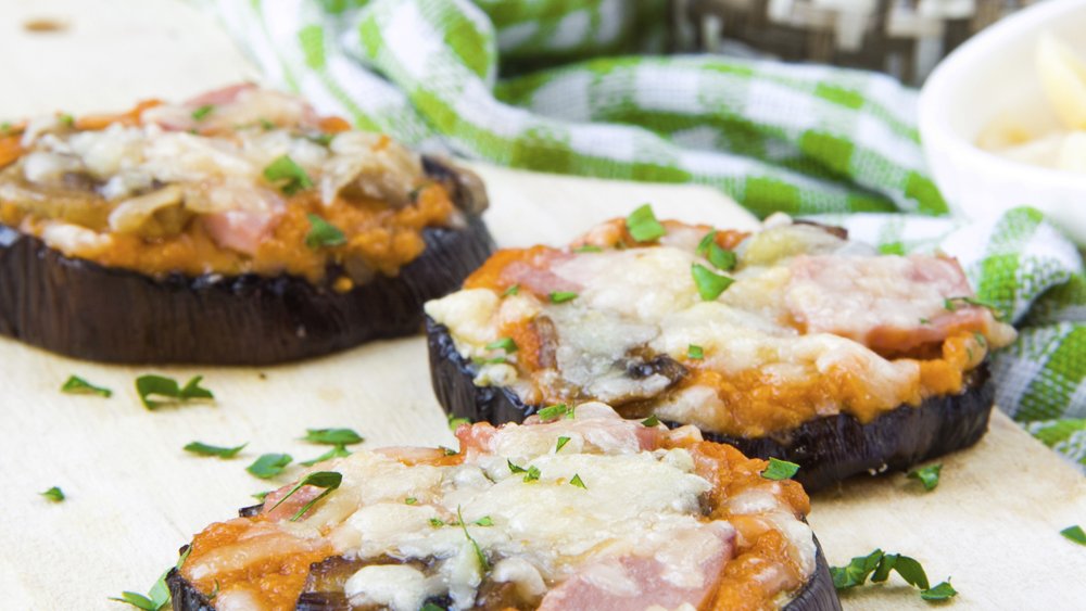 Gegrilde aubergine met geitenkaas