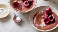 Gezonde chocolade olijfoliemousse