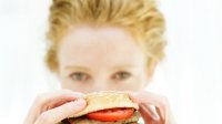 Hamburger-vrouw