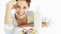 Ontbijt muesli melk