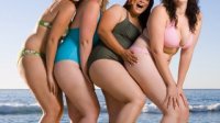 Dikke vrouwen in bikini