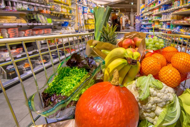 Boodschappen doen in de supermarkt
