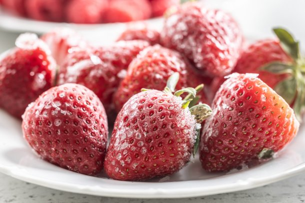 bevroren aardbeien