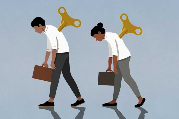 illustratie van burn-out