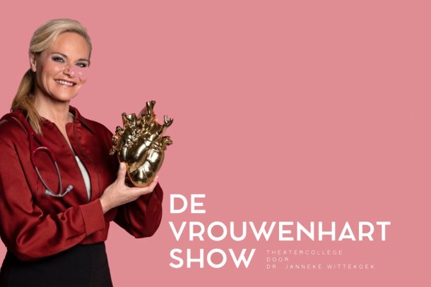 Dr. Janneke Wittekoek met een gouden hart in haar handen